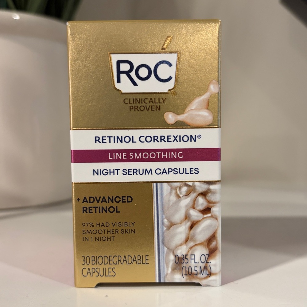 RoC Retinol Correxion Line Smoothing Night Serum Capsules - NEW! beauty skincare